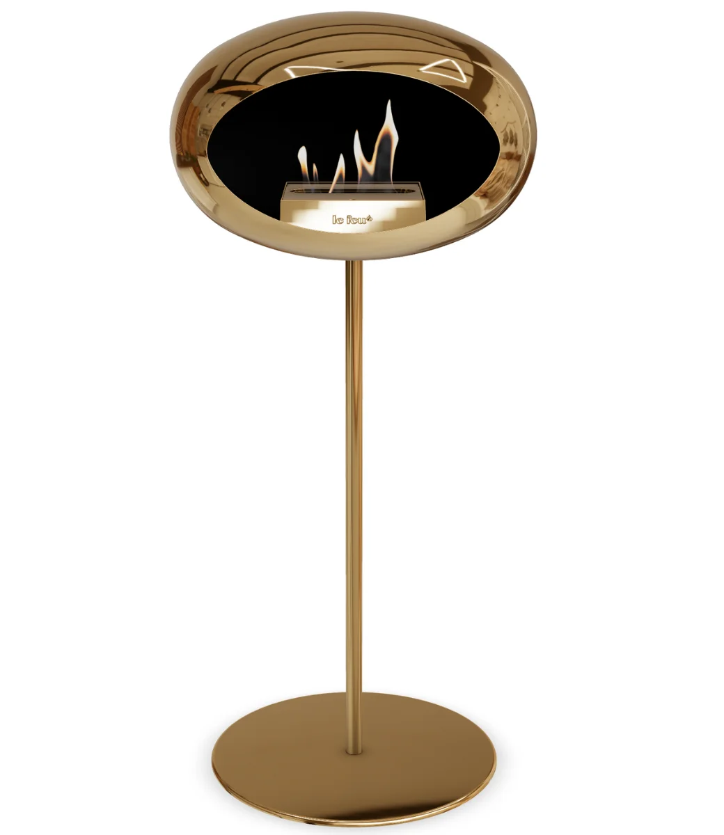 Chromed Rose Gold Ground Steel High