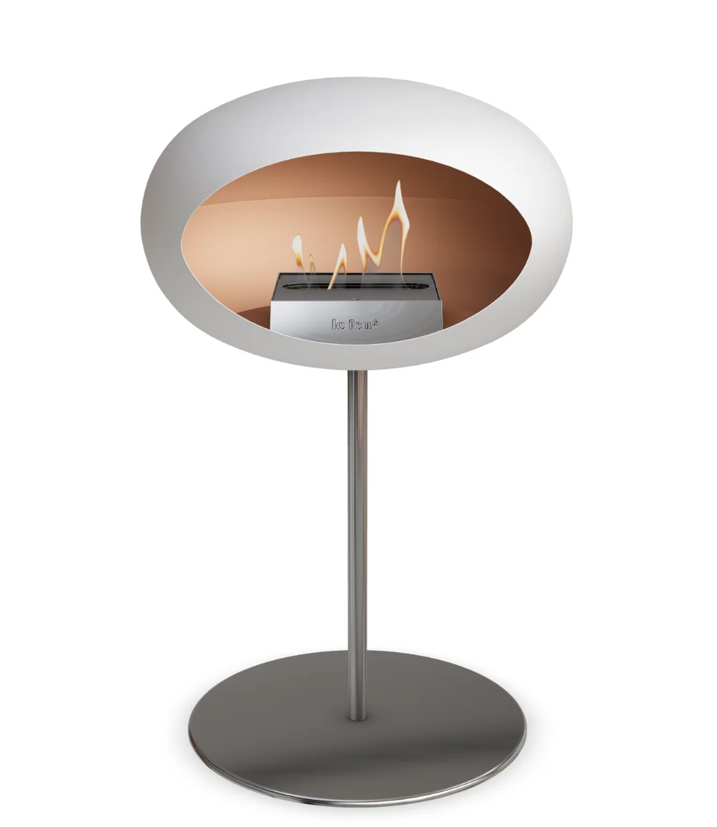 White Ground Steel Low